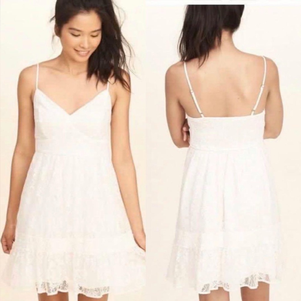 Hollister White Lace Dress